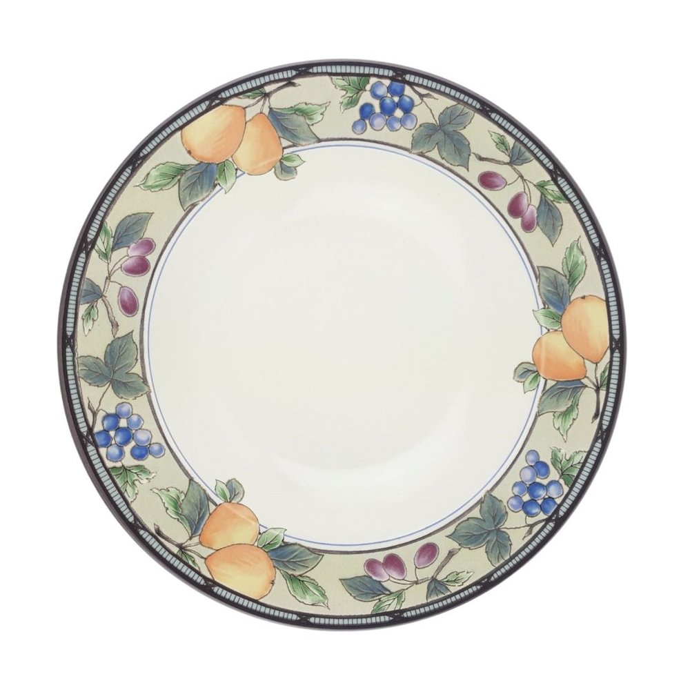 Mikasa Intaglio Garden Harvest Soup Bowl Large Rim Set Of 2